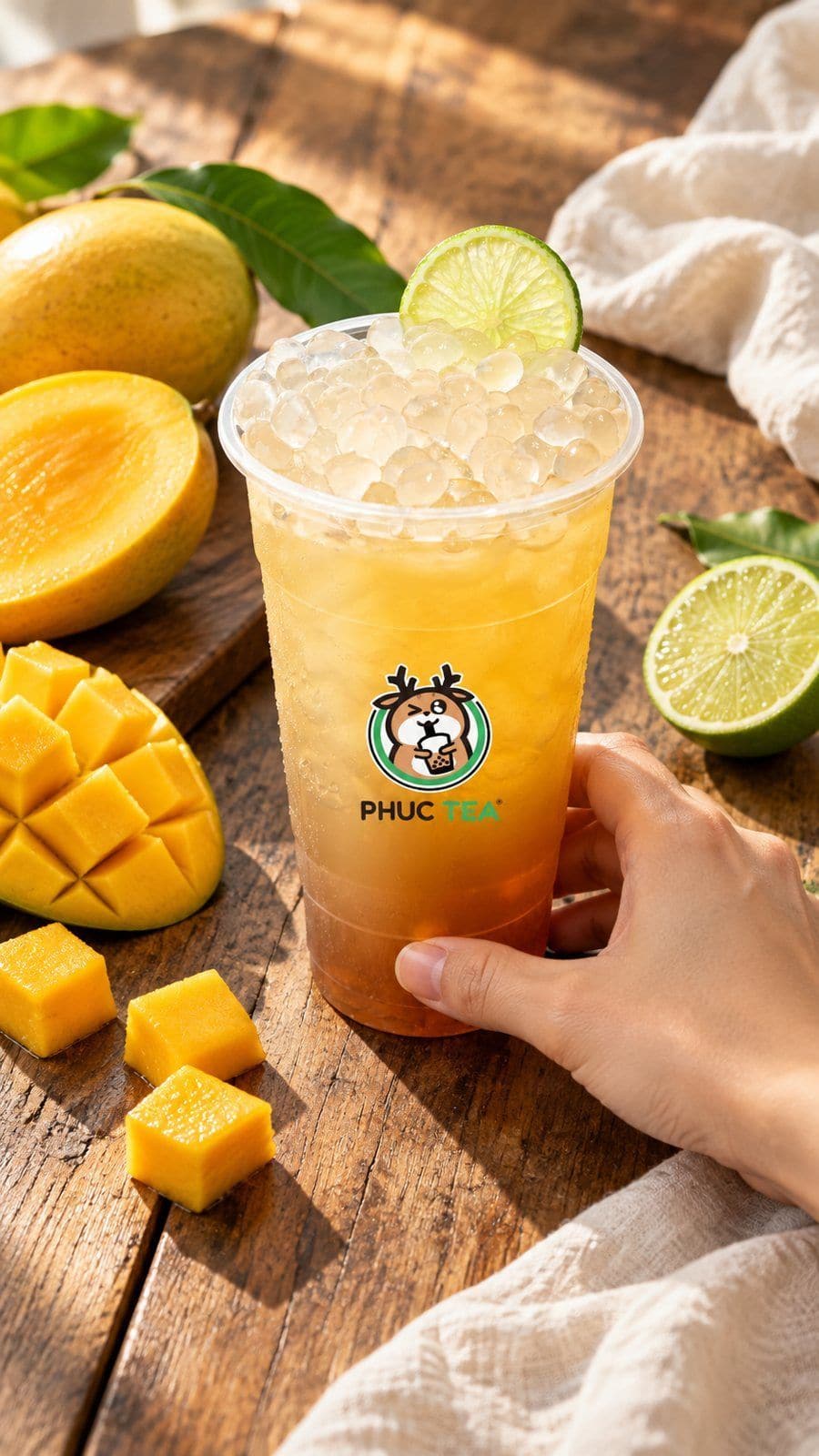 Lục Trà Xoài - Phúc Tea drink