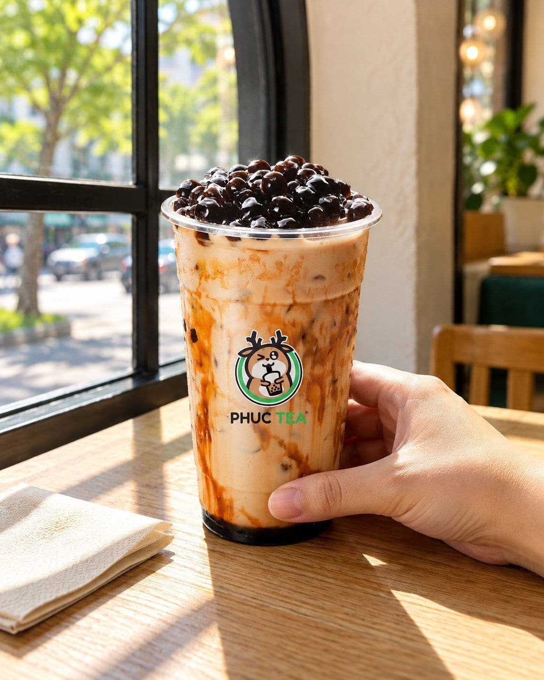 Trà Sữa Trân Châu Đường Đen - Phúc Tea drink