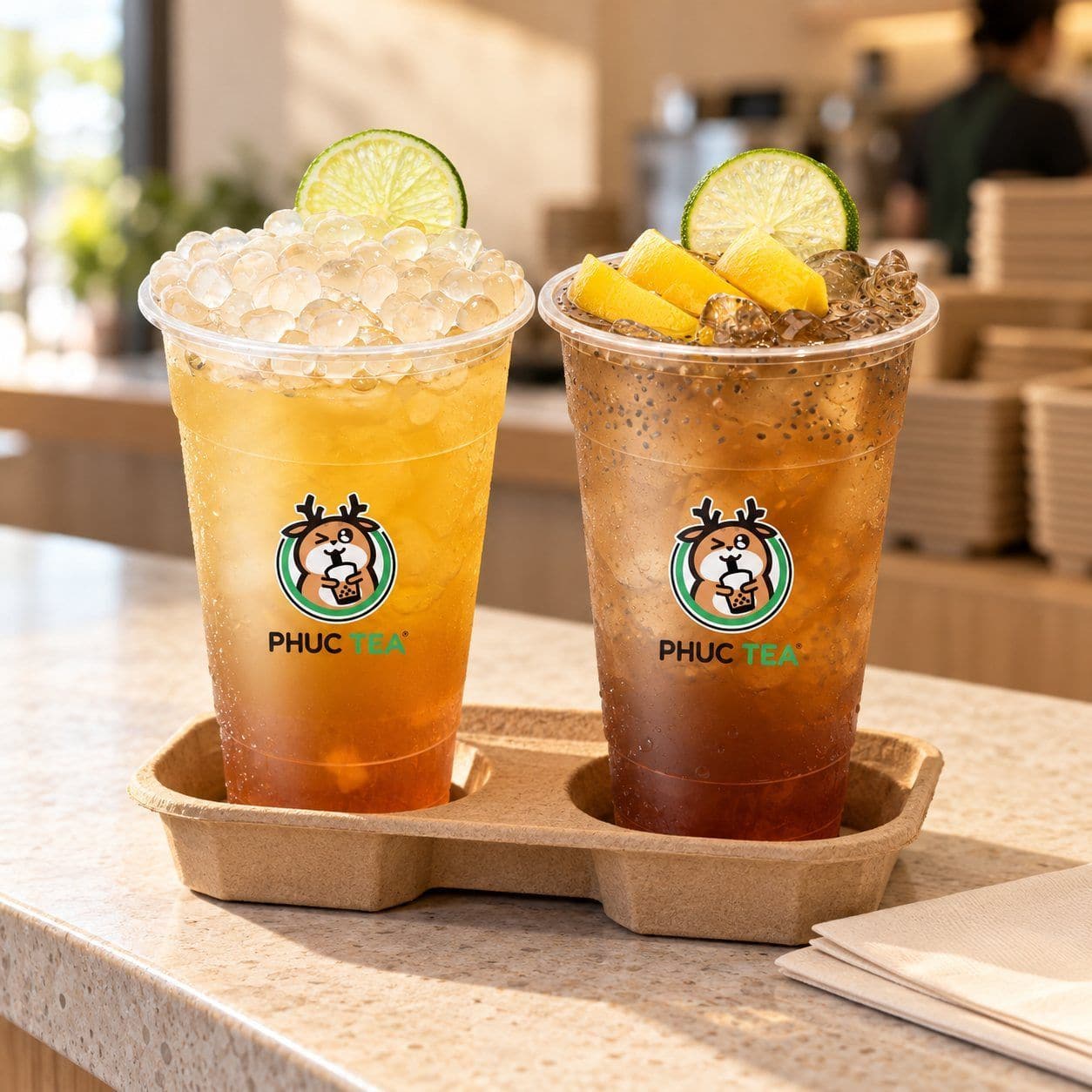 Lục Trà Xoài - Phúc Tea drink