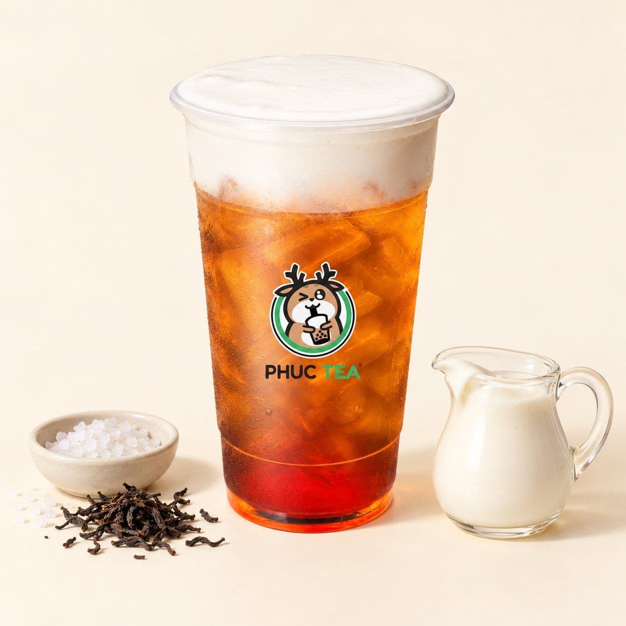 Hồng Trà Kem Muối - Phúc Tea drink