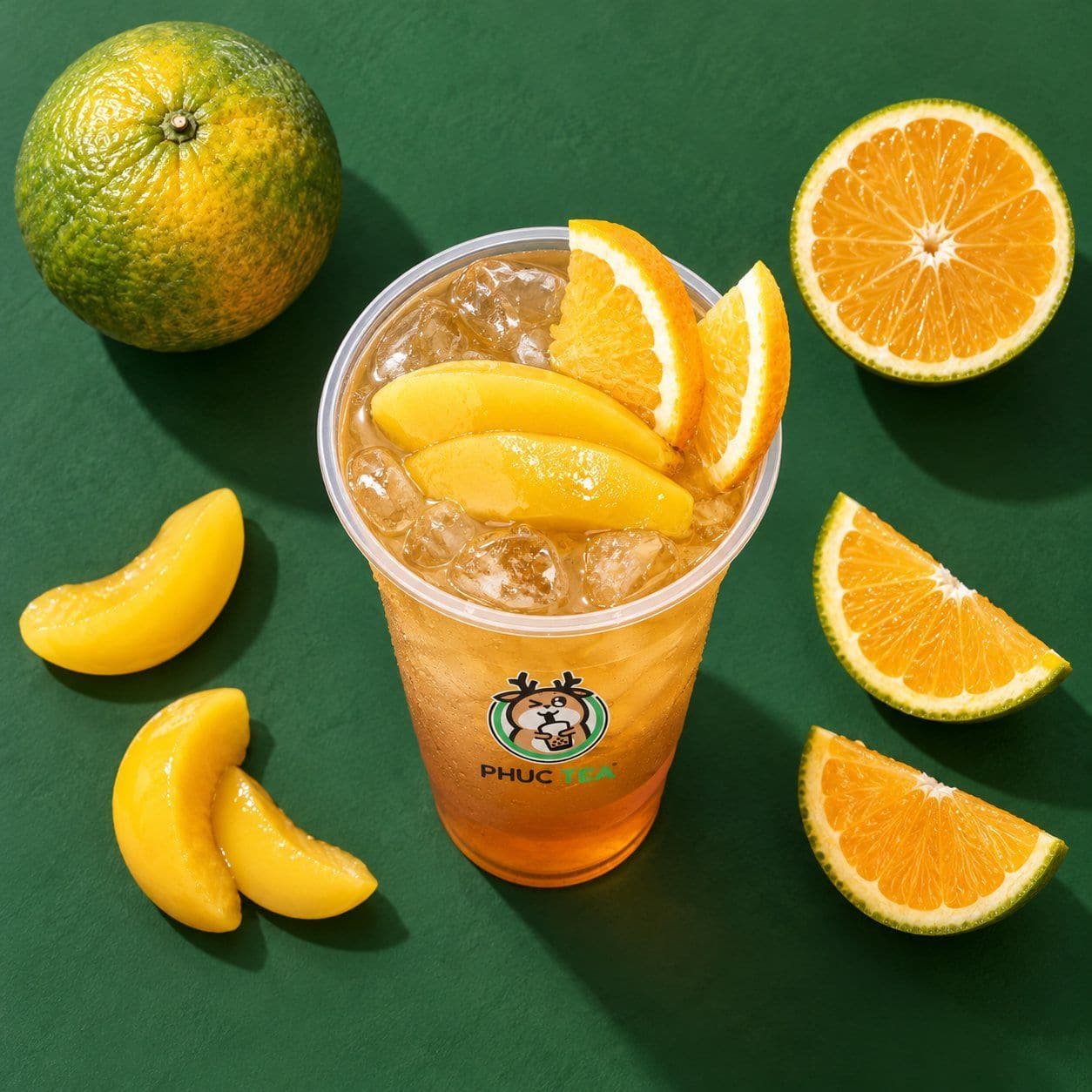 Trà Cam Đào - Phúc Tea drink