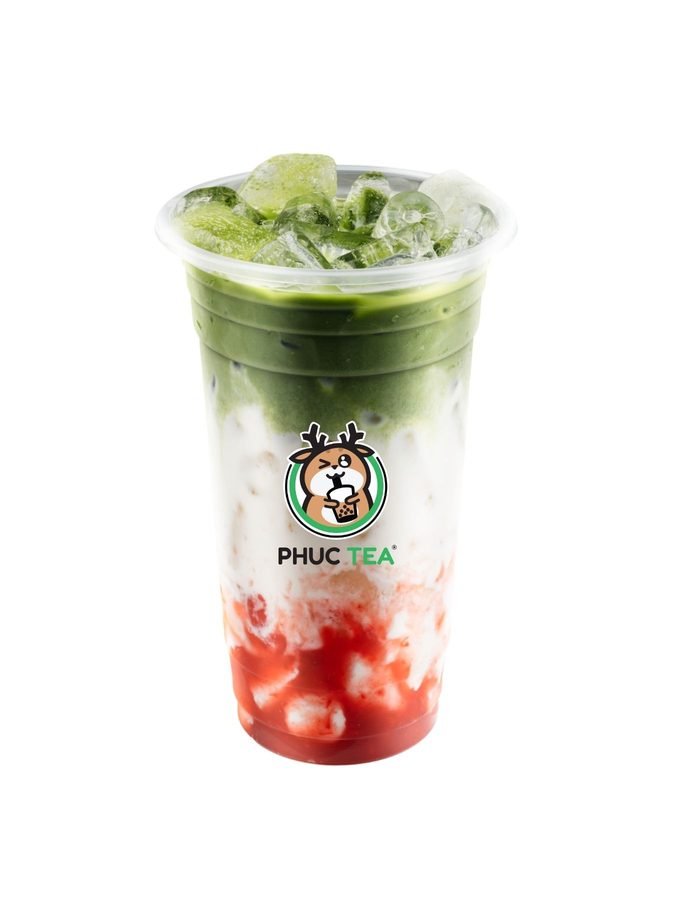 Matcha Latte Dâu Tây - Phúc Tea