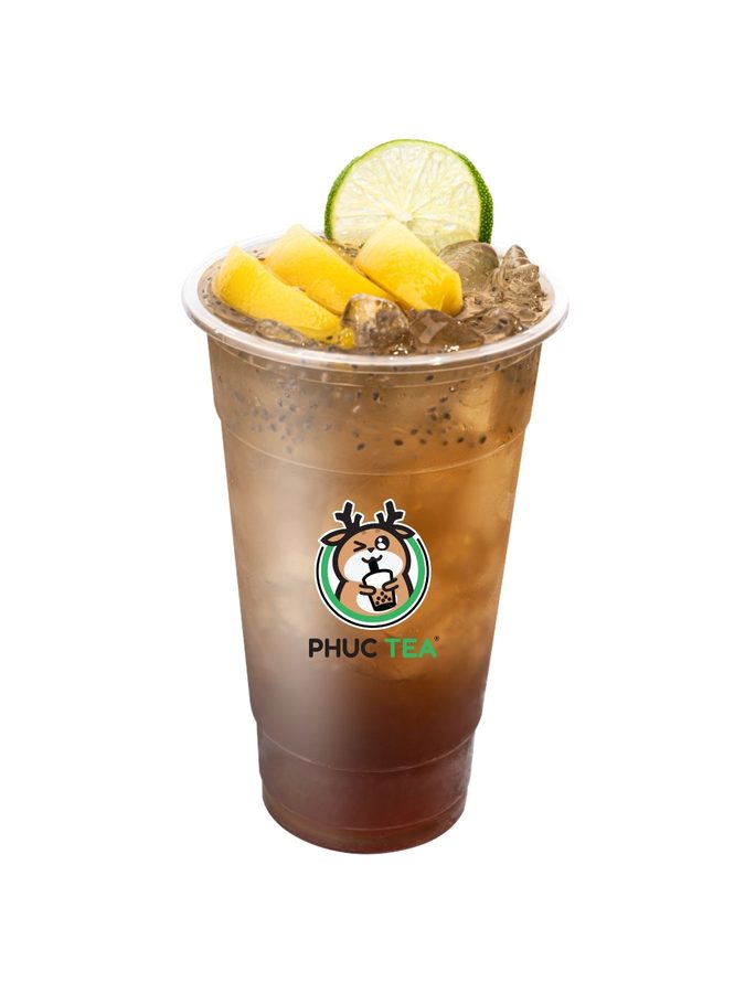 Trà Đào Hạt Chia - Phúc Tea